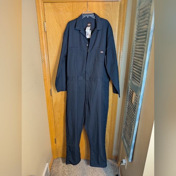 NWT DICKIES Canvas Full Zip Work Coveralls Boiler Suit Men SZ 2XLT - Picture 2 of 12